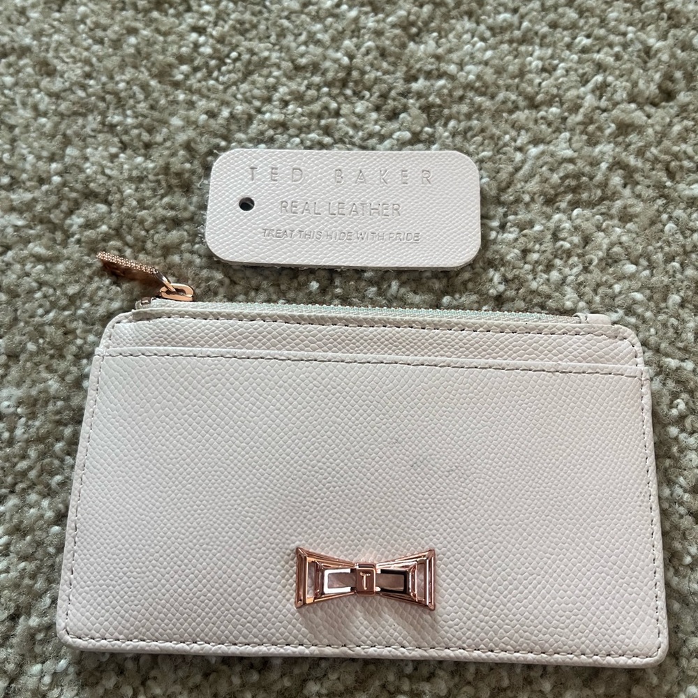 Ted Baker pale pink Leather Women's credit card/coin purse